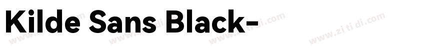 Kilde Sans Black字体转换